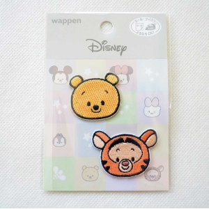 画像3: ワッペン ディズニー クマのプーさん ティガー ミニ シール アイロン 2枚セット (3)
