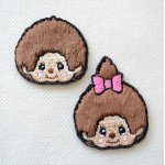 画像: ワッペン モンチッチ モンチッチくん モンチッチちゃん アイロン おしゃれ 大人向け 2枚セット
