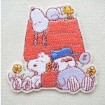 画像: ワッペン スヌーピー ピーナッツ パステル おひるね アイロン シール