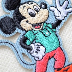 画像2: ワッペン ディズニー ミッキーマウス レトロ アイロン シール おしゃれ 大人 (2)