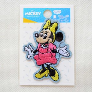 画像3: ワッペン ディズニー ミニーマウス レトロ アイロン シール おしゃれ 大人 (3)