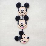 画像: ワッペン ディズニー ミッキーマウス ライン アイロン シール おしゃれ 大人