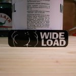 画像: ステッカー　WIDE LOAD