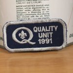 画像: ヴィンテージレプリカワッペン QUALITY UNIT 1991 [糊なし]