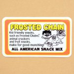 画像: アドバタイジングステッカー(L) Frosted Chain イエロー キャラクター シール アメリカン 防水仕様