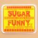 画像1: アドバタイジングステッカー(L) Sugar Funny イエロー シール アメリカン 防水仕様 (1)
