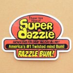 画像: アドバタイジングステッカー(L) Super Dazzle レッド シール アメリカン 防水仕様