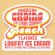 画像1: アドバタイジングステッカー(L) Chains Peach ホワイト シール アメリカン 防水仕様 (1)