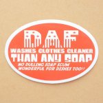 画像: アドバタイジングステッカー(S) DAF Oval レッド シール アメリカン 防水仕様