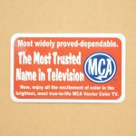 画像: アドバタイジングステッカー(S) MCA オレンジ シール アメリカン 防水仕様