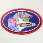 画像: 宇宙ワッペン ナサ NASA&esa(スペースシャトル/糊なし)