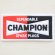 ロゴワッペン チャンピオン スパークプラグス Champion Spark Plugs