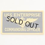 画像: ミリタリーワッペン USS Enterprise エンタープライズ コマンディングオフィサー アメリカ海軍