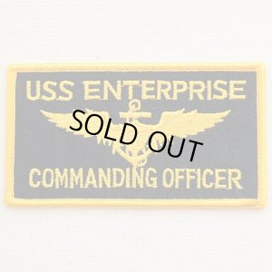 ミリタリーワッペン USS Enterprise エンタープライズ コマンディングオフィサー アメリカ海軍
