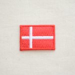 画像: ミニワッペン デンマーク国旗 ダンネブロ(SSサイズ)