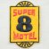 画像1: ロゴワッペン Super 8 Motel スーパーエイトモーテル (1)
