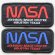 画像4: ロゴワッペン NASA ナサ(ブラック&ブルー/レクタングル) (4)