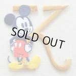 画像: ワッペン ディズニー ミッキーマウス アルファベット(K/イエローゴールド)