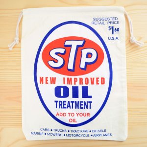 画像1: アメリカンロゴ巾着袋(L) STP Oil オイル (1)