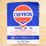 画像: アメリカンロゴ巾着袋(L) シェブロンオイル Chevron Oil