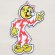 画像1: ワッペン Reddy Kilowatt レディキロワット(ダイカット) (1)