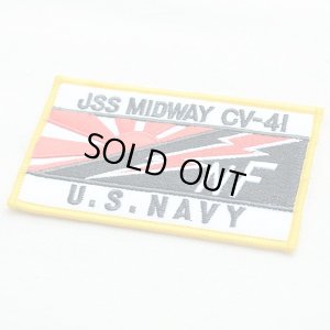 画像2: ミリタリーワッペン USS Midway CV-41 アメリカ海軍(レクタングル) (2)