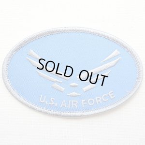 画像1: ミリタリーワッペン U.S.Air Force エアフォース アメリカ空軍(オーバル) (1)