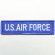 画像1: ミリタリーワッペン U.S.Air Force エアフォース Tab アメリカ空軍(ブルー) (1)