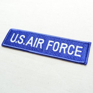画像2: ミリタリーワッペン U.S.Air Force エアフォース Tab アメリカ空軍(ブルー) (2)
