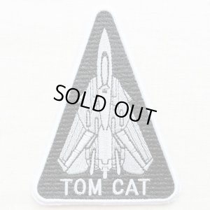 画像1: ミリタリーワッペン Tom Cat トムキャット アメリカ海軍(戦闘機/トライアングル) (1)