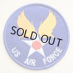 画像: ミリタリーワッペン US Air Force エアフォース(ブルー/ラウンド)