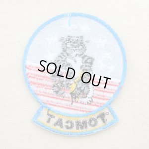 画像3: ミリタリーワッペン トムキャット Tomcat アメリカ海軍(ねこ/星条旗) Mサイズ (3)