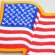 画像2: ワッペン USA アメリカ国旗/星条旗(フラッタリング) (2)