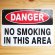 画像1: 看板/プラサインボード 危険ここは禁煙 Danger No Smoking *メール便不可 (1)