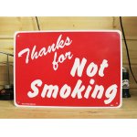 画像: 看板/プラサインボード 禁煙エリア Thanks For Not Smoking *メール便不可