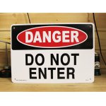 画像: 看板/プラサインボード 危険立ち入り禁止 Danger Do Not Enter *メール便不可