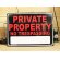 画像1: 看板/プラサインボード 私有地立ち入り禁止 Private Property *メール便不可 (1)