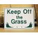 画像1: 看板/プラサインボード 芝生に入るな Keep Off The Grass *メール便不可 (1)