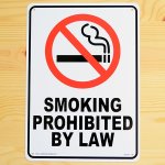 画像: 看板/プラサインボード 禁煙 Smoking Prohibited By Law *メール便不可