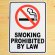 画像1: 看板/プラサインボード 禁煙 Smoking Prohibited By Law *メール便不可 (1)