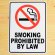 画像1: 看板/プラサインボード 禁煙 Smoking Prohibited By Law *メール便不可 (1)