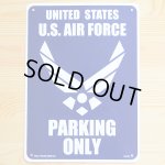 画像: 看板/プラサインボード アメリカ空軍専用駐車場 U.S.Air Force Parking *メール便不可