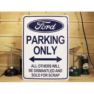 画像1: 看板/プラサインボード フォード専用駐車場 Ford Parking *メール便不可 (1)