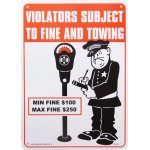 画像: 看板/プラサインボード 駐車違反監視員 Violators Subject *メール便不可