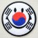 画像1: ワッペン スマイルマーク/スマイリーフェイス(韓国国旗/太極旗) (1)