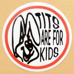 画像: アメリカンステッカー Tits are for Kids ウサギ キャラクター