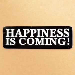 画像1: メッセージステッカー Happiness is coming (1)