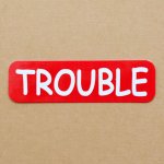 画像: ステッカー/シール トラブル Trouble