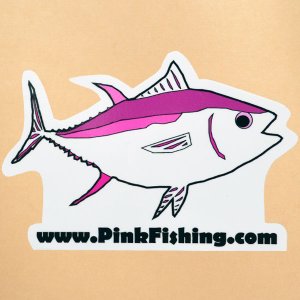 画像1: ステッカー/シール 魚(ピンクフィッシング) (1)