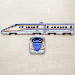 画像: 鉄道/電車 トレインワッペン2 E7系北陸新幹線(2枚組)